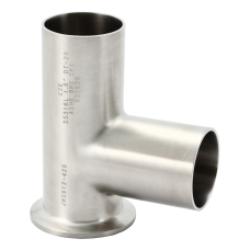 4123-BPE DT25 Tee Run Short Outlet Clamp/Weld Ends 