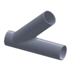 28WA-Tee 45° Lateral Type Weld Ends